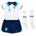 Camiseta Inglaterra Luke Shaw #3 Primera Equipación Replica Mundial 2022 para niños mangas cortas (+ Pantalones cortos)